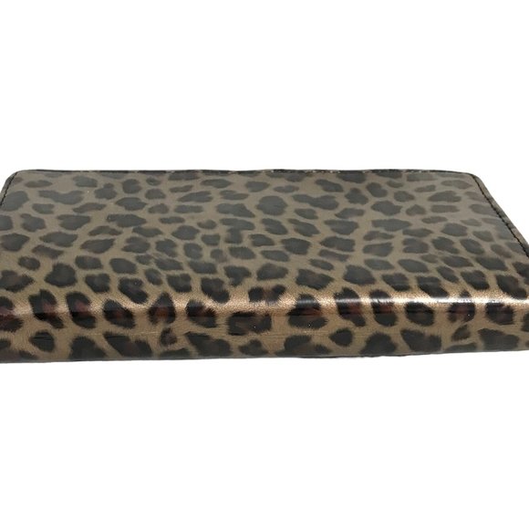 Cheetah Wallet with Checkbook Cover Pre-owned Good Condition - Picture 3 of 6